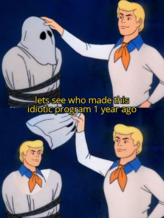Which idiot...